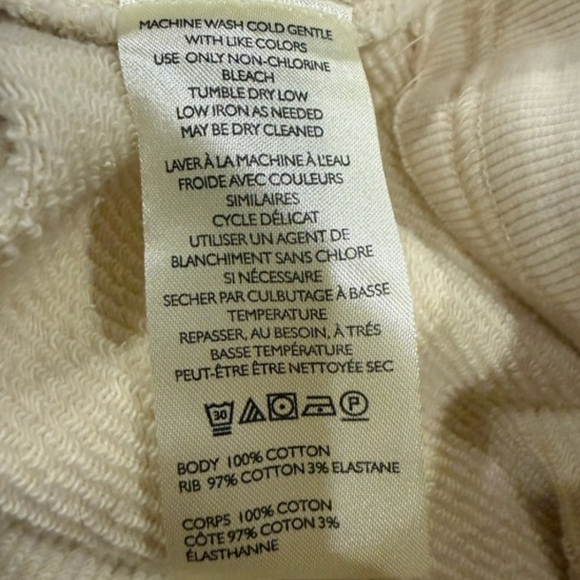 NWT ❤️‍🩹 Free People Doily Eyelet Heart Lace Oversized Sweatshirt Top Sz. XS - Picture 6 of 9